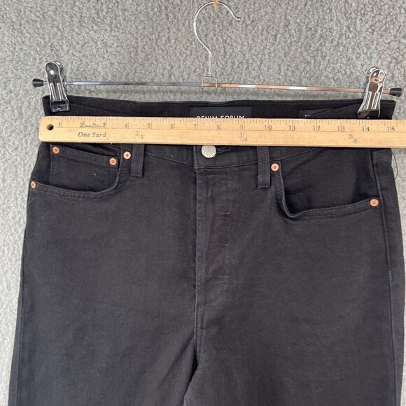 Aritzia Denim Forum Arlo High Rise Straight Size 29 28L Black wash Jeans NWOT - Picture 3 of 14